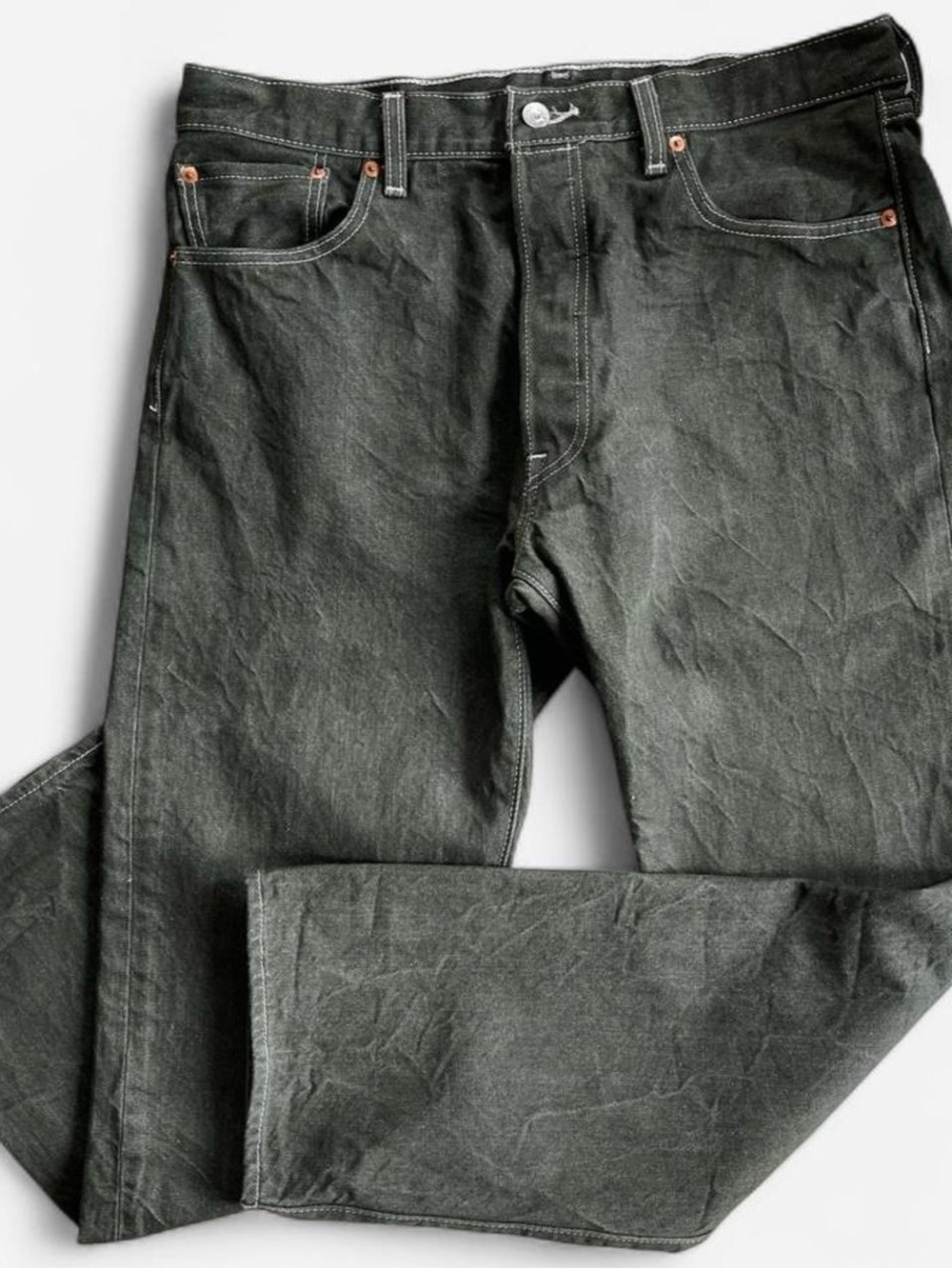 Levi's 501s Green Denim Jeans Size 36